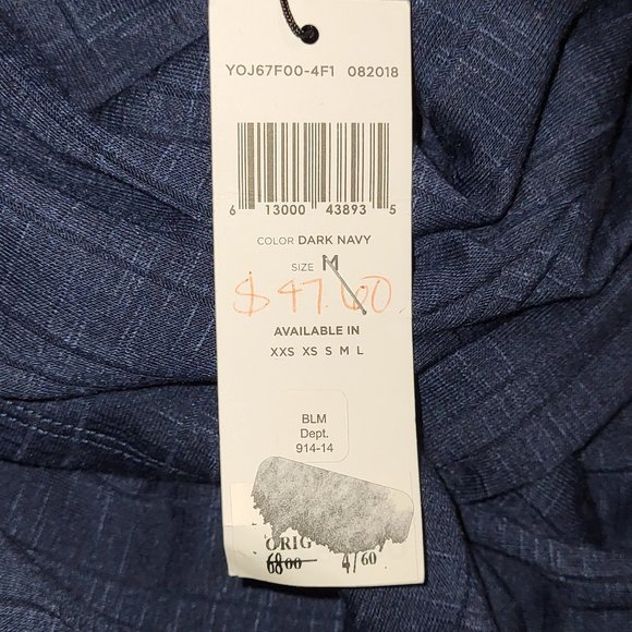 BCBGeneration Women's NWT Dark Navy Short Sleeve Mini T-Shirt Dress Size Medium - Picture 10 of 11